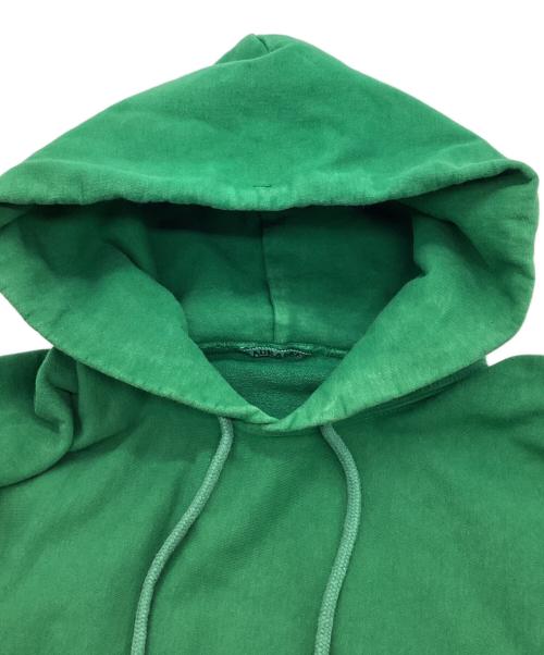 AURALEE（オーラリー）AURALEE (オーラリー) SUPER MILLED SWEAT P/O PARKA（スーパー ミルド スウェット プルオーバー パーカ） グリーン サイズ:3の古着・服飾アイテム