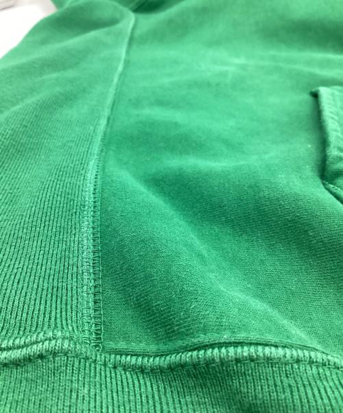 AURALEE（オーラリー）AURALEE (オーラリー) SUPER MILLED SWEAT P/O PARKA（スーパー ミルド スウェット プルオーバー パーカ） グリーン サイズ:3の古着・服飾アイテム