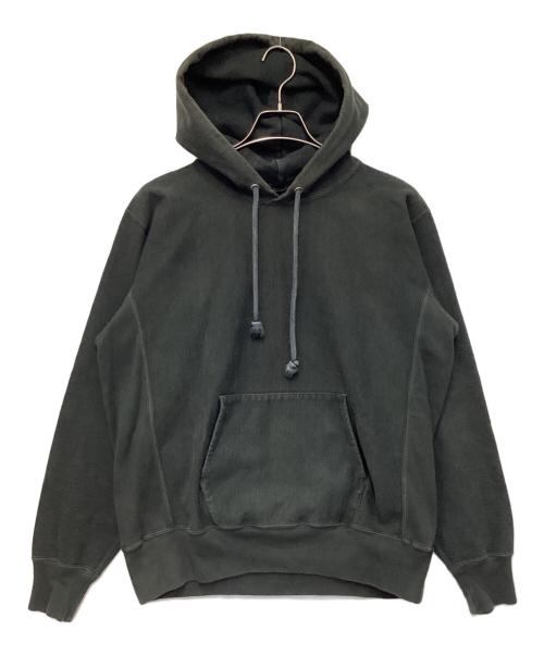 AURALEE（オーラリー）AURALEE (オーラリー) SUPER MILLED SWEAT P/O PARKA（スーパー ミルド スウェット プルオーバー パーカ） ブラック サイズ:3の古着・服飾アイテム