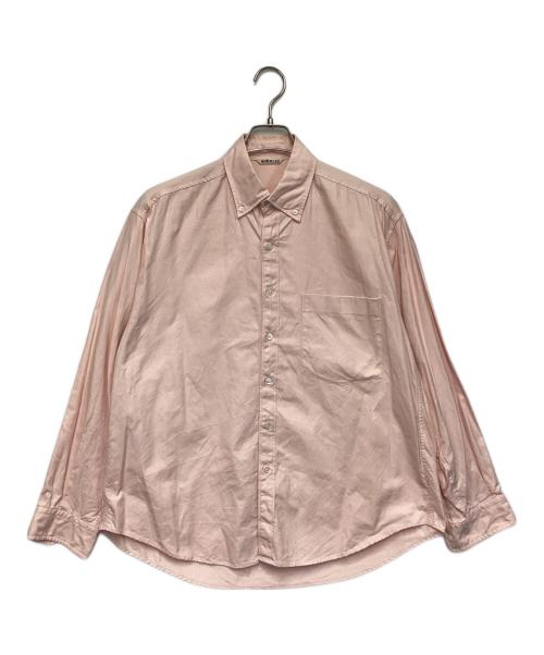 AURALEE（オーラリー）AURALEE (オーラリー) FINX SHUTTLE OX BD SHIRTS（フィンクス シャトル オックスフォード ボタンダウン シャツ） ピンク サイズ:3の古着・服飾アイテム