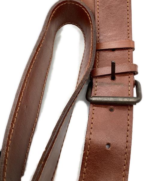 POLO RALPH LAUREN（ポロ・ラルフローレン）POLO RALPH LAUREN (ポロ・ラルフローレン) メッセンジャーバッグ グリーン×ブラウンの古着・服飾アイテム