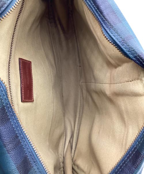 POLO RALPH LAUREN（ポロ・ラルフローレン）POLO RALPH LAUREN (ポロ・ラルフローレン) メッセンジャーバッグ グリーン×ブラウンの古着・服飾アイテム