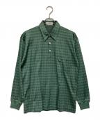 Yves Saint Laurentイヴサンローラン）の古着「長袖ポロシャツ」｜グリーン