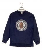 A BATHING APEア ベイシング エイプ）の古着「BUSTY WORKS クルーネック スウェット」｜ネイビー