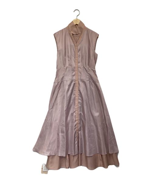 Apuweiser-riche（アプワイザーリッシェ）Apuweiser-riche (アプワイザーリッシェ) 洗えるパール釦シアーシャツワンピース ピンク サイズ:2の古着・服飾アイテム