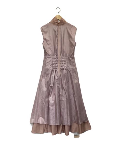 Apuweiser-riche（アプワイザーリッシェ）Apuweiser-riche (アプワイザーリッシェ) 洗えるパール釦シアーシャツワンピース ピンク サイズ:2の古着・服飾アイテム