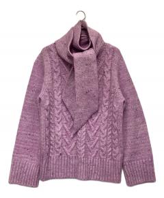 中古・古着通販】PRADA (プラダ) ウール 半袖ニット ピンク サイズ:38