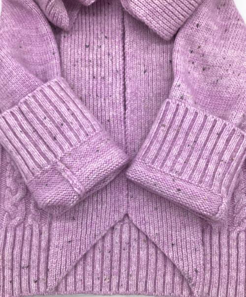 GANNI（ガニー）GANNI (ガニー) ケーブルニット ピンク サイズ:XXS/XSの古着・服飾アイテム