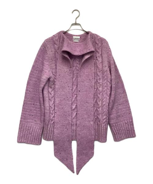 GANNI（ガニー）GANNI (ガニー) ケーブルニット ピンク サイズ:XXS/XSの古着・服飾アイテム