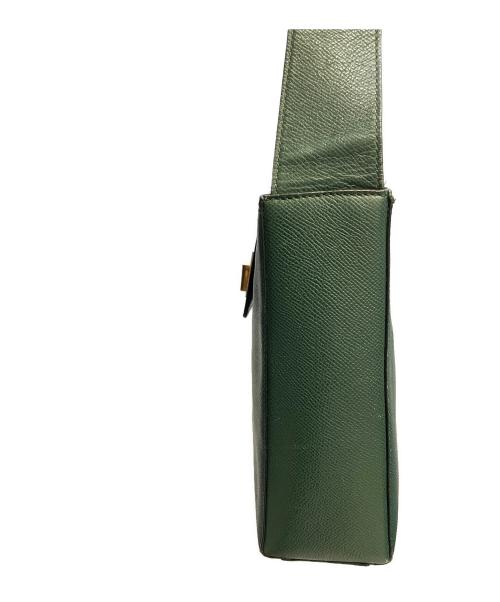 CELINE（セリーヌ）CELINE (セリーヌ) セミショルダーバッグ グリーンの古着・服飾アイテム