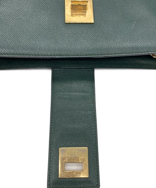 CELINE（セリーヌ）CELINE (セリーヌ) セミショルダーバッグ グリーンの古着・服飾アイテム