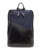 LANVIN en Bleuランバンオンブルー）の古着「フェリックス バックパック」｜ブラック×ネイビー