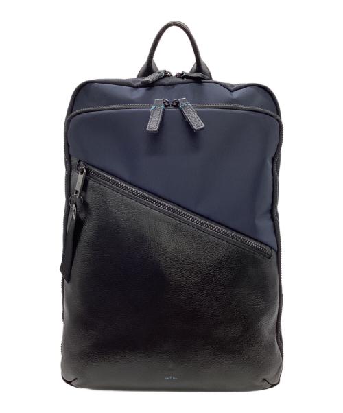 LANVIN en Bleu（ランバンオンブルー）LANVIN en Bleu (ランバンオンブルー) フェリックス バックパック ブラック×ネイビーの古着・服飾アイテム