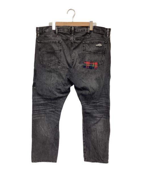 POLO RALPH LAUREN（ポロ・ラルフローレン）POLO RALPH LAUREN (ポロ・ラルフローレン) パッチワークデニム ブラック サイズ:38の古着・服飾アイテム