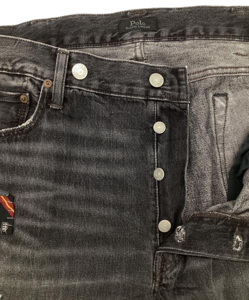 POLO RALPH LAUREN（ポロ・ラルフローレン）POLO RALPH LAUREN (ポロ・ラルフローレン) パッチワークデニム ブラック サイズ:38の古着・服飾アイテム