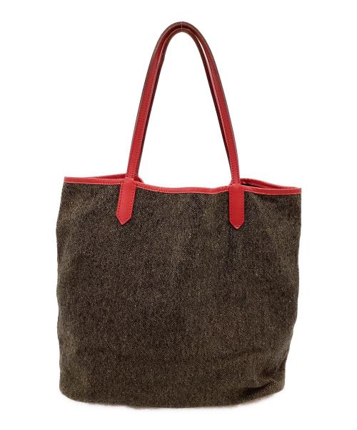 GIVENCHY（ジバンシィ）GIVENCHY (ジバンシィ) トートバッグ ブラウン×レッドの古着・服飾アイテム