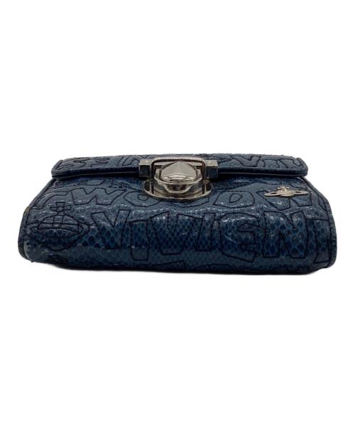 Vivienne Westwood（ヴィヴィアンウエストウッド）Vivienne Westwood (ヴィヴィアンウエストウッド) 3つ折り財布 ブルーの古着・服飾アイテム