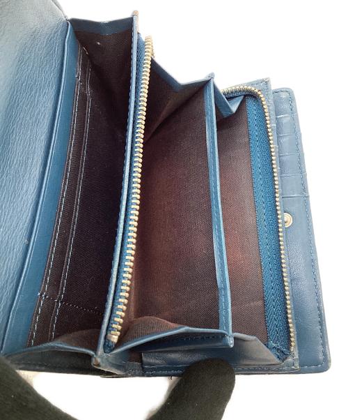 Vivienne Westwood（ヴィヴィアンウエストウッド）Vivienne Westwood (ヴィヴィアンウエストウッド) 3つ折り財布 ブルーの古着・服飾アイテム