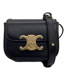 CELINE（セリーヌ）の古着「ミニクロード/シャイニーカーフスキン」｜ブラック