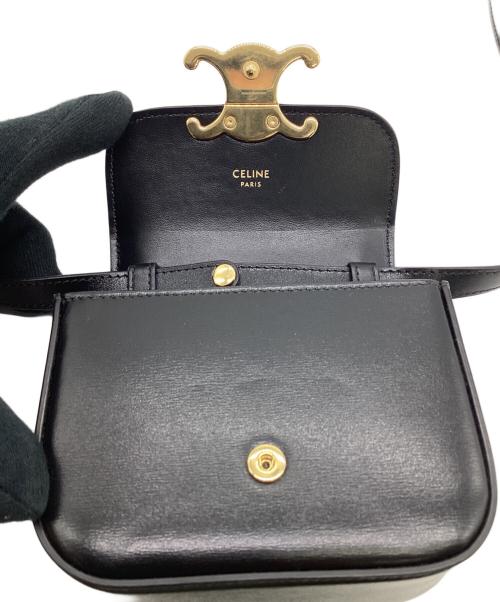 CELINE（セリーヌ）CELINE (セリーヌ) ミニクロード/シャイニーカーフスキン ブラックの古着・服飾アイテム