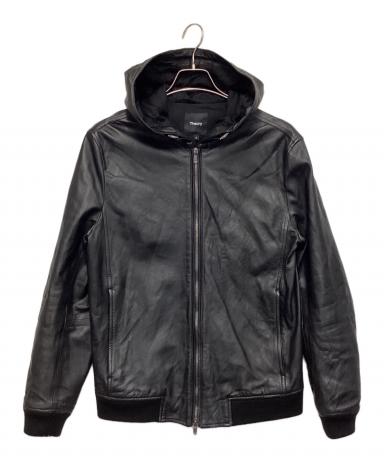 中古・古着通販】theory (セオリー) ジップパーカー ブラック サイズ:M