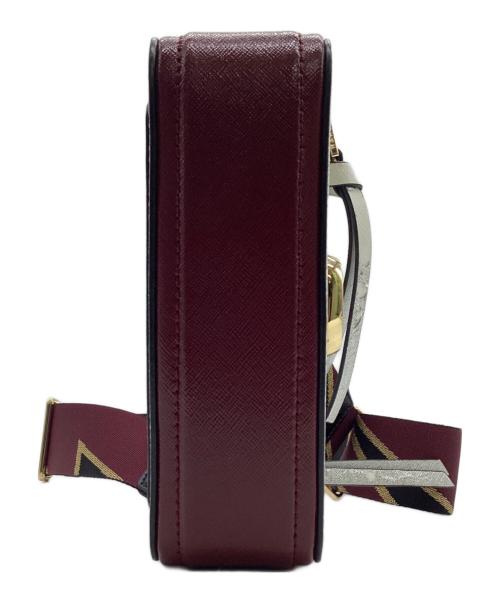 MARC JACOBS（マークジェイコブス）MARC JACOBS (マーク ジェイコブス) THE SNAPSHOT CAMERA BAG（ザ スナップ ショット カメラ バッグ） シルバー×レッドの古着・服飾アイテム