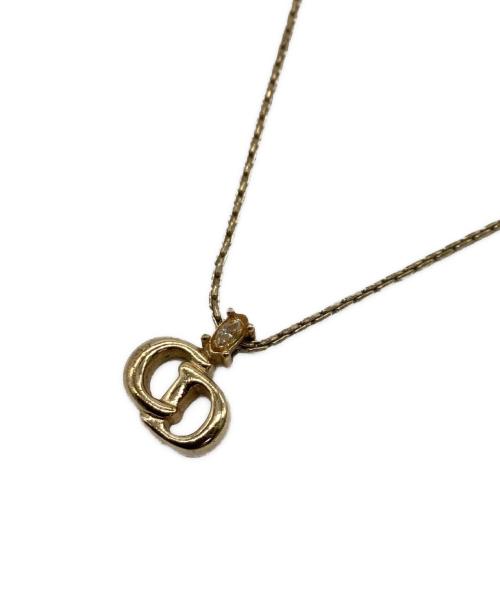 Christian Dior（クリスチャン ディオール）Christian Dior (クリスチャン ディオール) CDロゴネックレス ゴールドの古着・服飾アイテム