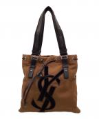 Yves Saint Laurent Rive Gaucheイヴ・サンローラン リヴ・ゴーシュ）の古着「カハラ トートバッグ」｜ブラウン