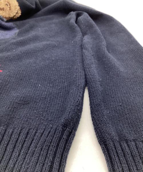 POLO RALPH LAUREN（ポロ・ラルフローレン）POLO RALPH LAUREN (ポロ・ラルフローレン) ポロベア コットン ニット ネイビー サイズ:ボーイズXL(18-20）の古着・服飾アイテム