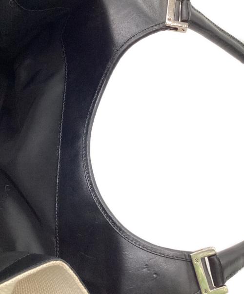 GUCCI（グッチ）GUCCI (グッチ) ジャッキー ハンドバッグ ベージュ×ブラックの古着・服飾アイテム