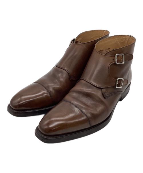Crockett & Jones（クロケット＆ジョーンズ）Crockett & Jones (クロケット＆ジョーンズ) CAMBERLEY（キャンベリー）ダブルモンクシューズ ブラウン サイズ:8Eの古着・服飾アイテム