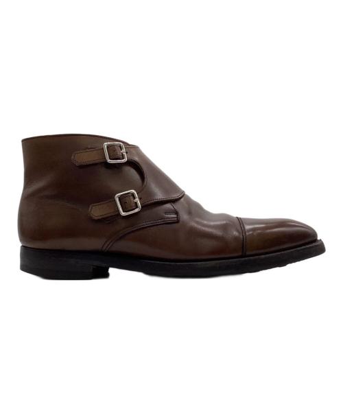 Crockett & Jones（クロケット＆ジョーンズ）Crockett & Jones (クロケット＆ジョーンズ) CAMBERLEY（キャンベリー）ダブルモンクシューズ ブラウン サイズ:8Eの古着・服飾アイテム