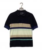 RAF SIMONS×FRED PERRYラフシモンズ×フレッドペリー）の古着「ポロシャツ」｜ブラック
