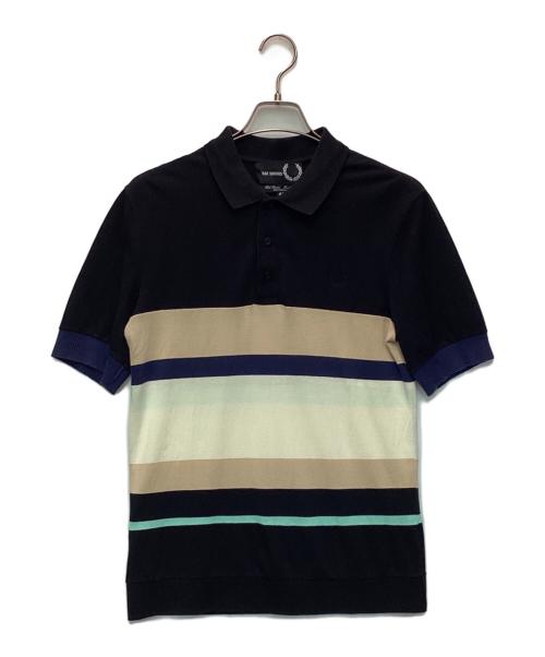 RAF SIMONS（ラフシモンズ）RAF SIMONS (ラフシモンズ) FRED PERRY (フレッドペリー) ポロシャツ ブラック サイズ:40の古着・服飾アイテム