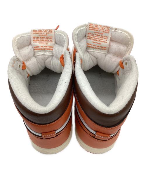 NIKE（ナイキ）NIKE (ナイキ) WMNS AIR JORDAN 1 RETRO HIGH OG（ウィメンズ エア ジョーダン 1 レトロ ハイ オリジナル） オレンジ×ホワイト サイズ:24㎝の古着・服飾アイテム