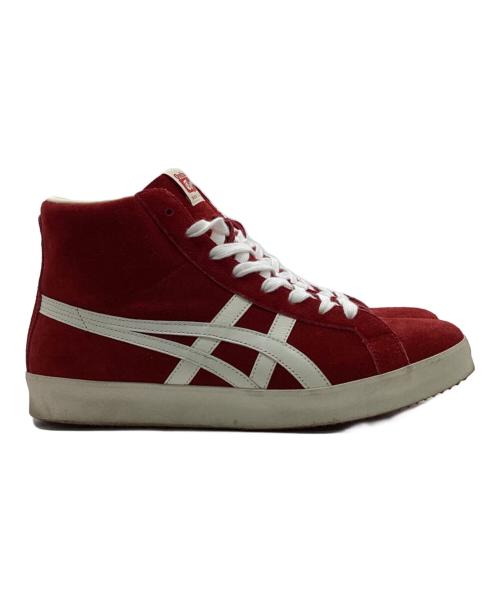 Onitsuka Tiger（オニツカタイガー）Onitsuka Tiger (オニツカタイガー) FABRE HI NM（ファブレ ハイ ニッポン メイド）ハイカットスニーカー レッド サイズ:26.5㎝の古着・服飾アイテム