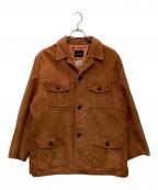 SEATTLE KNITTING MILLS×DUPONT QUILONシアトル ニッティング ミルズ×デュポン クイロン）の古着「ヌバックレザージャケット」｜ブラウン