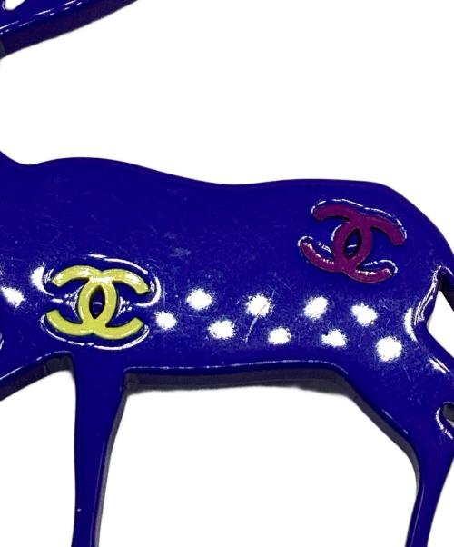 CHANEL（シャネル）CHANEL (シャネル) トナカイ ブローチ ブルーの古着・服飾アイテム