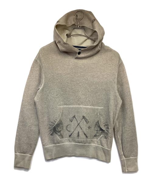 POLO RALPH LAUREN（ポロ・ラルフローレン）POLO RALPH LAUREN (ポロ・ラルフローレン) プルオーバーパーカー ベージュ サイズ:Lの古着・服飾アイテム