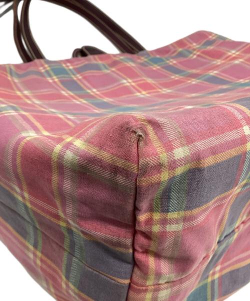 Felisi（フェリージ）Felisi (フェリージ) リバーシブルトートバッグ ピンク×グリーンの古着・服飾アイテム