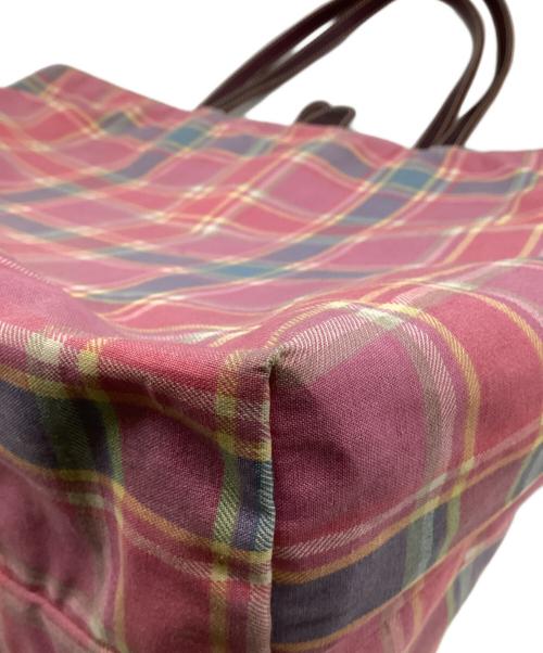 Felisi（フェリージ）Felisi (フェリージ) リバーシブルトートバッグ ピンク×グリーンの古着・服飾アイテム