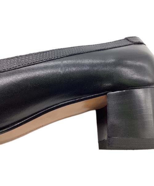 Salvatore Ferragamo（サルヴァトーレ フェラガモ）Salvatore Ferragamo (サルヴァトーレ フェラガモ) ヴァラリボン スクエアトゥ パンプス ブラック サイズ:6 1/2 Cの古着・服飾アイテム