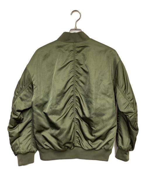 NIKE（ナイキ）NIKE (ナイキ) ウィメンズ NSW NIKE VRSTY ボンバー ジャケット オリーブ サイズ:Mの古着・服飾アイテム