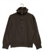 BURBERRYバーバリー）の古着「長袖ショートジップパーカー」｜ブラウン