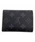 LOUIS VUITTON (ルイ ヴィトン) モノグラム・エクリプス ヴィクター・ウォレット 3つ折り財布 ブラック：54000円