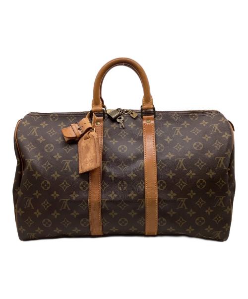 LOUIS VUITTON（ルイ ヴィトン）LOUIS VUITTON (ルイ ヴィトン) モノグラム キーポル45 トラベルバッグ ブラウンの古着・服飾アイテム