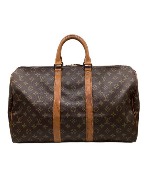 LOUIS VUITTON（ルイ ヴィトン）LOUIS VUITTON (ルイ ヴィトン) モノグラム キーポル45 トラベルバッグ ブラウンの古着・服飾アイテム
