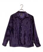 Needlesニードルズ）の古着「C.O.B.One-up Shirt Burnout Velvet」｜パープル