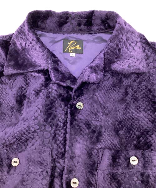 Needles（ニードルズ）Needles (ニードルズ) C.O.B.One-up Shirt Burnout Velvet パープル サイズ:Sの古着・服飾アイテム