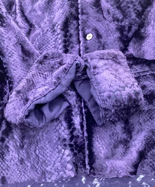 Needles（ニードルズ）Needles (ニードルズ) C.O.B.One-up Shirt Burnout Velvet パープル サイズ:Sの古着・服飾アイテム